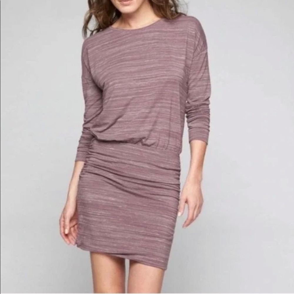Athleta Mauve Long Sleeve Dress